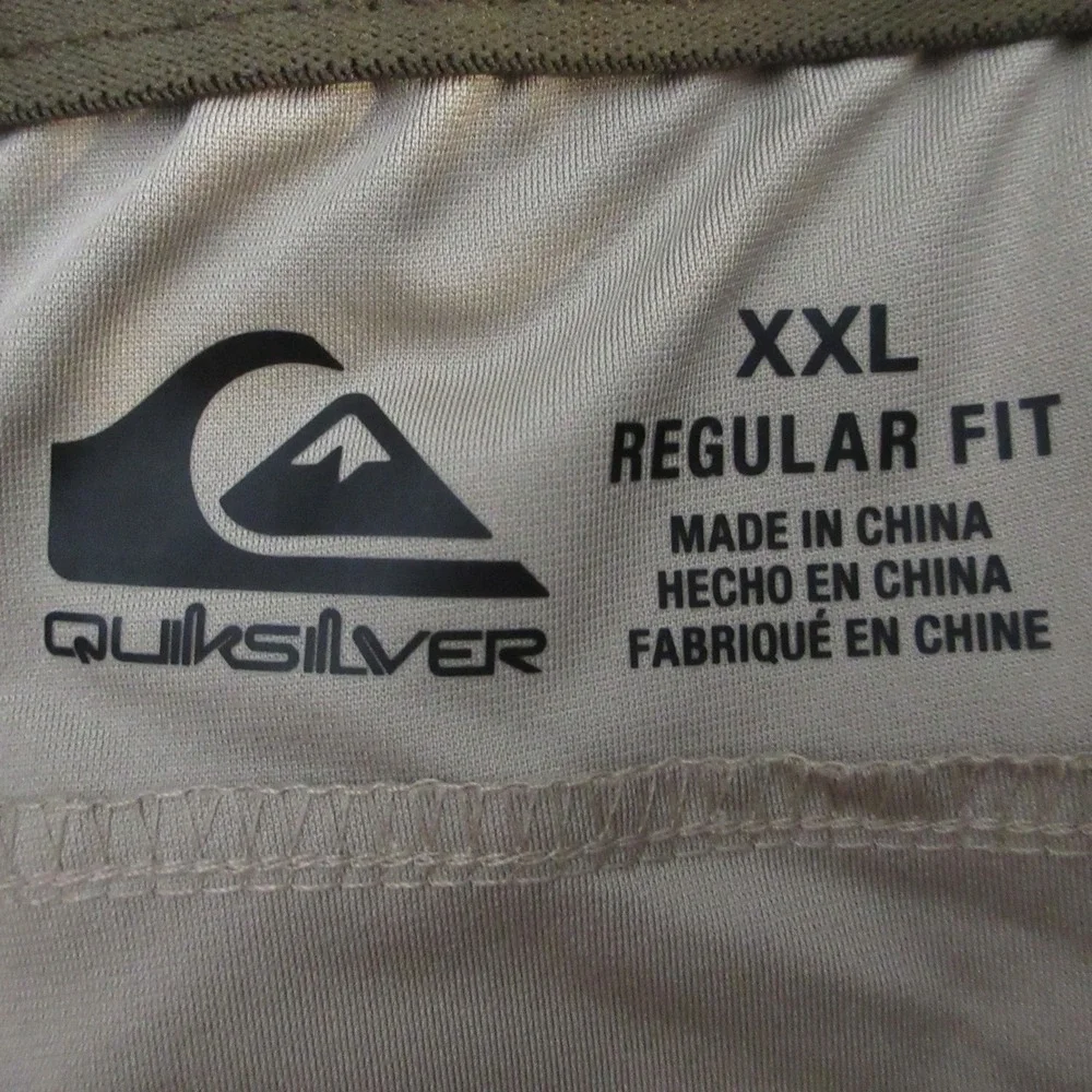 QUIKSILVER Amphibian Hybrid Shorts Mens XXL Beige Khaki Tan Swim Shorts 2XL NWT